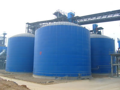 源汇水泥钢板库改造